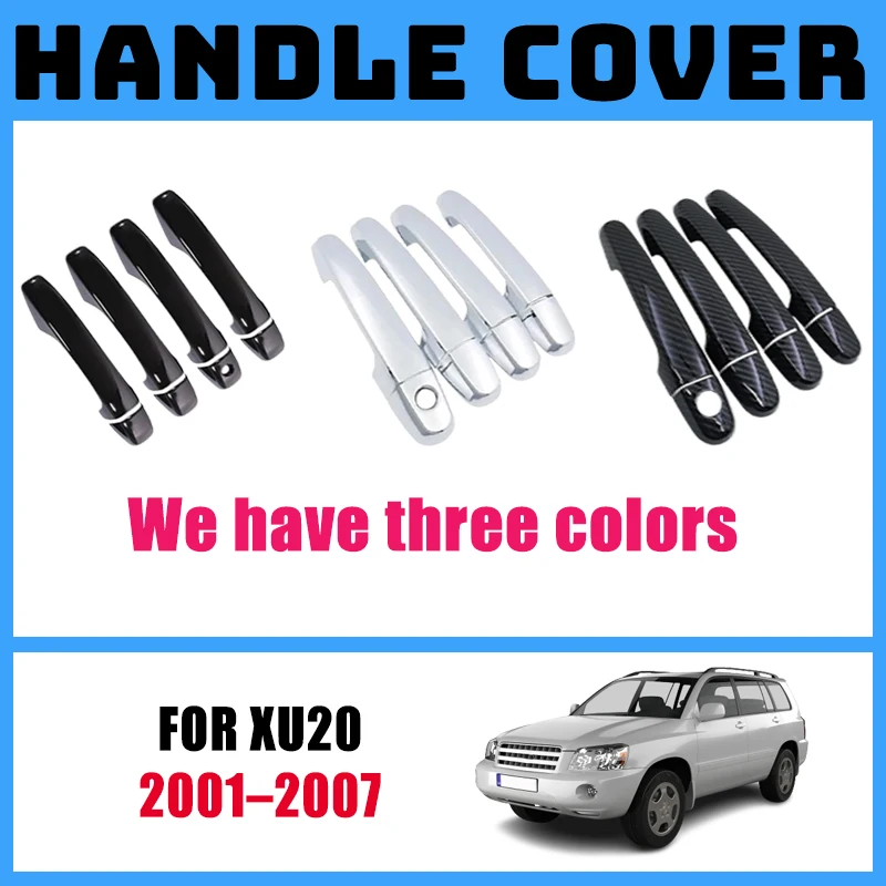 

For Toyota Highlander XU20 Kluger 2001 2002 2003 2004 2005 2006 2007 Exterior Car Door Handle Cover Accessories Overlay Film