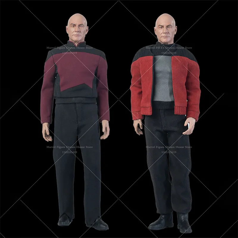 EXO-6 TNG 1/6 Scale Federal Star Interstellar Fleet Colonel Picard Captain'S Uniform 12-inch Full Set Action Figure Male Soldier