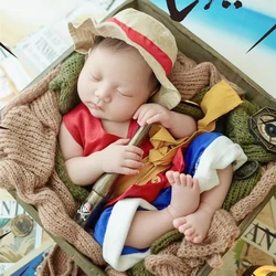 Red Newborn Photography Outfit Cotton Newborn Boy Clothes for Photography Props Comics Baby Photoshoot Outfit Baby Accessories