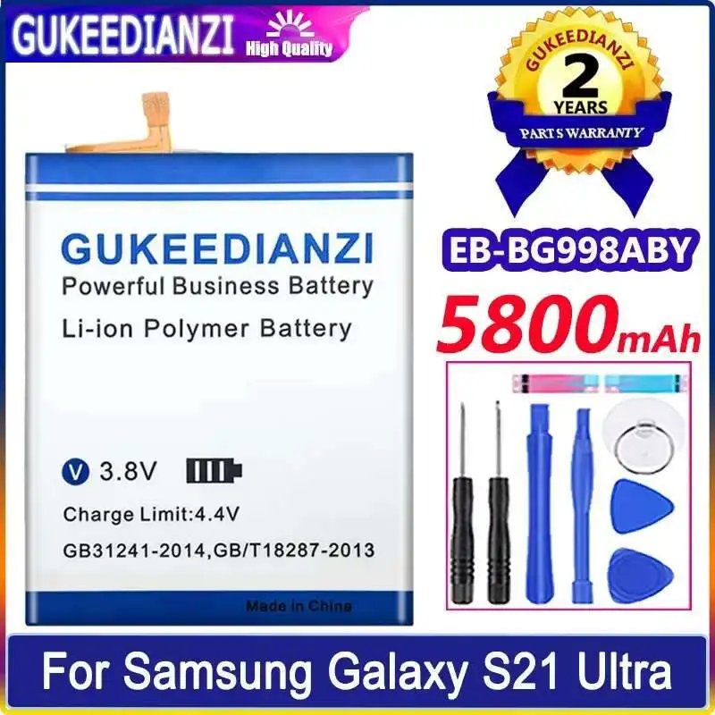 

5800Mah Mobile Phone Battery For Samsung Galaxy S21 Ultra S21Ultra Environmentally Friendly EB-BG998ABY