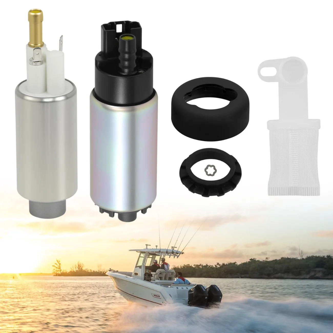 

Dual High & Low Lift Pressure Fuel Pump for Mercury Mercruiser 305 350 377 496 5.0L 5.7L 6.2L 8.1L 1984-2020 866170A01 866169T01