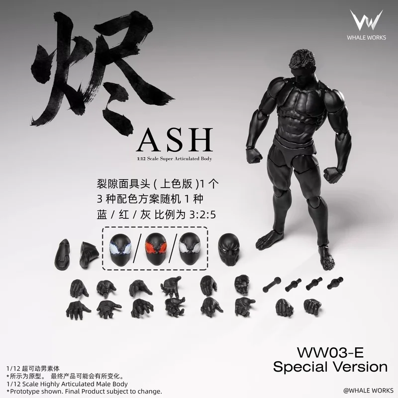 

Hot In-Stock Whale Workshop WW03 1/12 Ash Male Body Super Articulated Action Figure Model Desktop Collection Ornament Toys Gifts