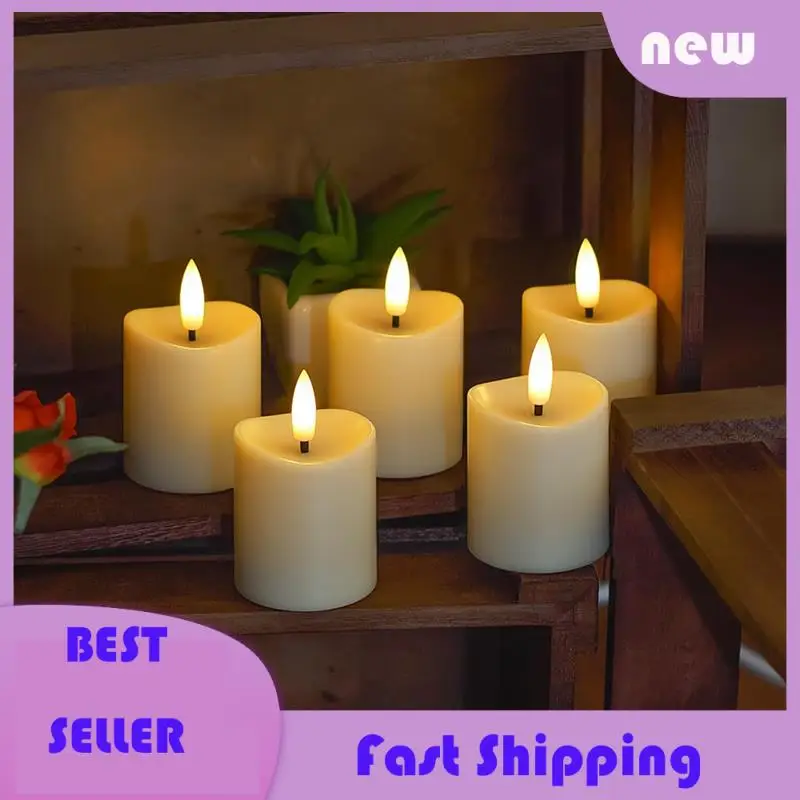 

Necessary 12X LED Candles, Flickering Flameless Candles,Rechargeable Candle, Real Wax Candles With Remote Control, Milky White