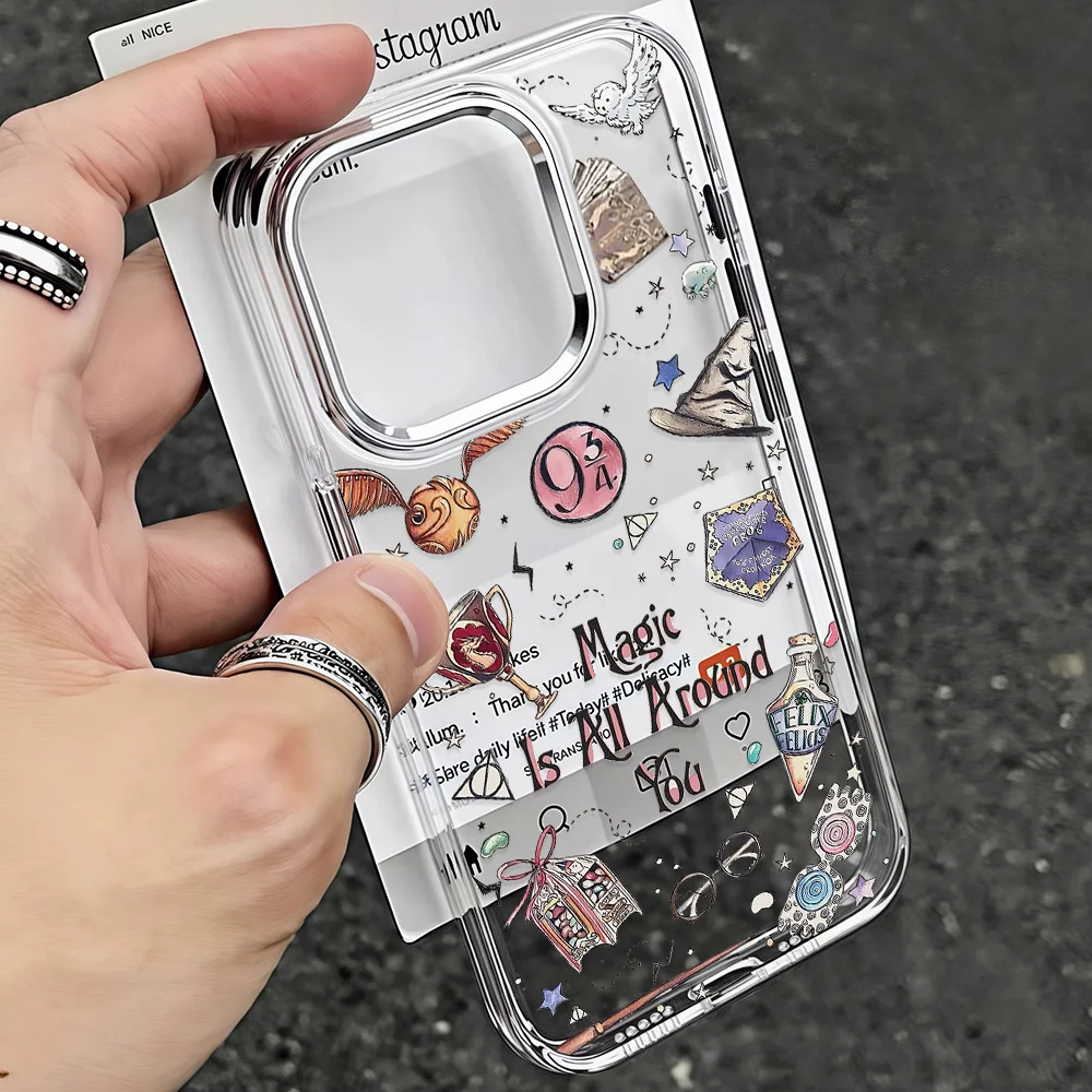 Hot P-Potters Wand Phone Case for IPhone 17 16e 16 15 14 13 12 11 Mini Pro Max X XR  8 7 Air Plus Tr