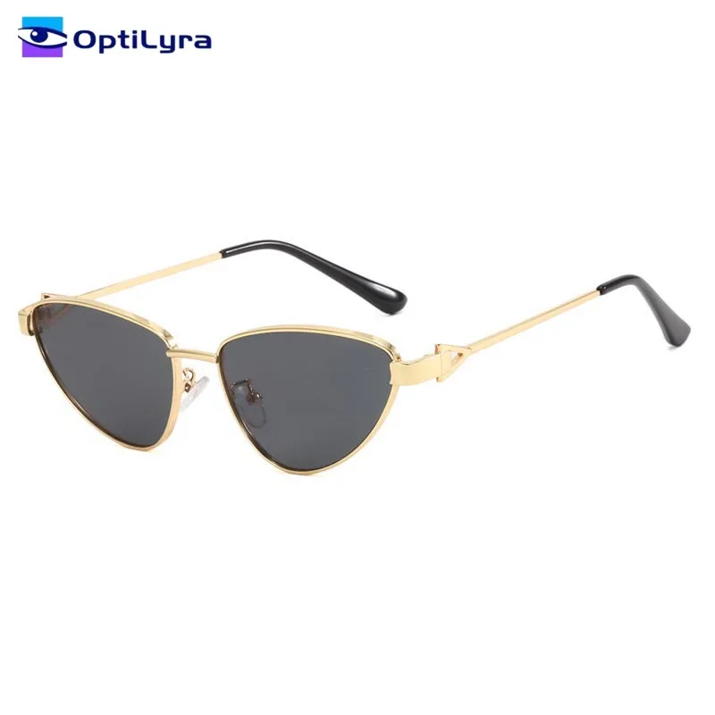 

OptiLyra Brand Women's Triangle Cat Eye Sunglasses Driving And Travel Glasses Anti Glare UV400 Lenses