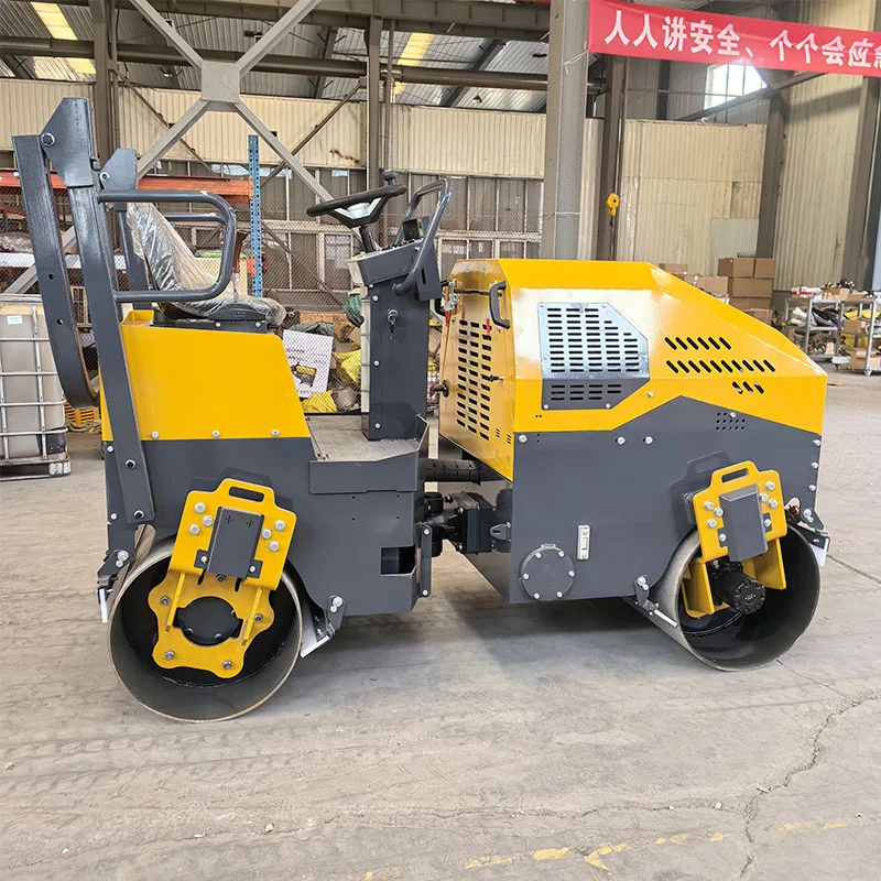 آلات بناء الطرق 2 طن-5 طن محرك ديزل ضاغط صغير أسطوانة الطريق الأسفلت الأسطوانة الاهتزازية #3