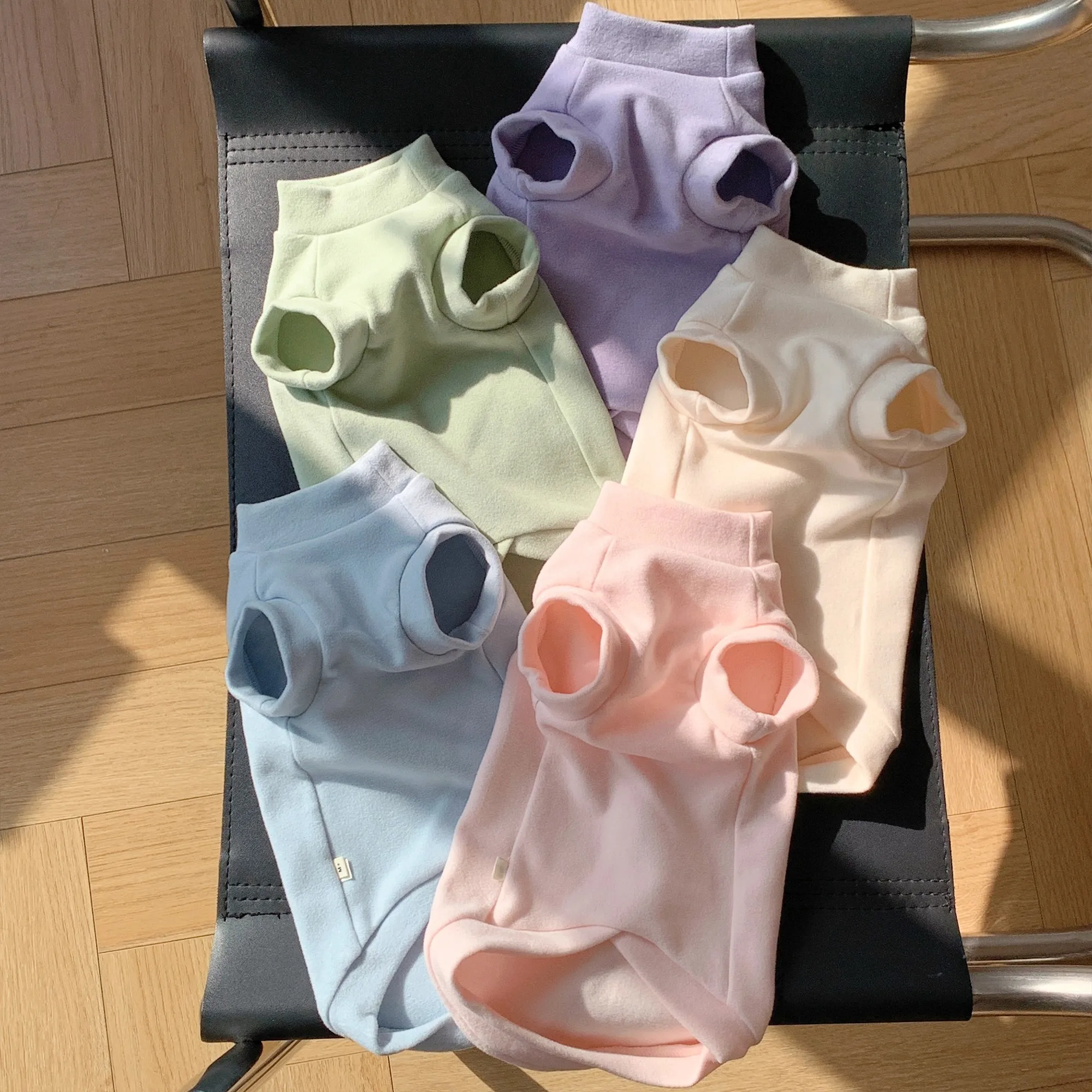 Five colors, thickened autumn and winter heated warm pet vest, German cat clothes, Sphynx hairless cat, Cornish Rex, Abyssinian