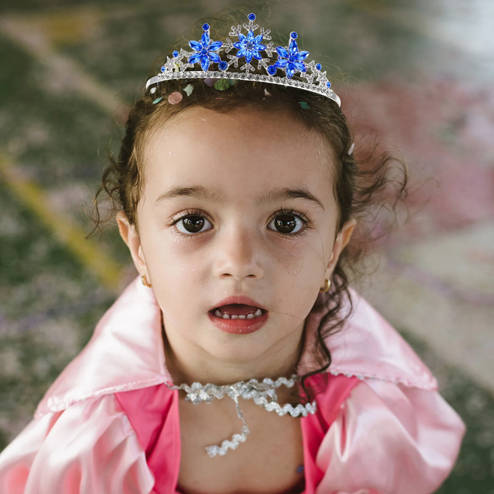 

1pc Crown Hairband Snowflake Headdress For Birthday Party Festival Role Play Decoration Tiara Hair Ornament Party