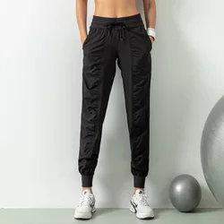 Women Sports Pants Loose Fit Quick Dry Training Pants Sportswear Elastic High Waist Fitness Joggers Exercise Running Sweatpants