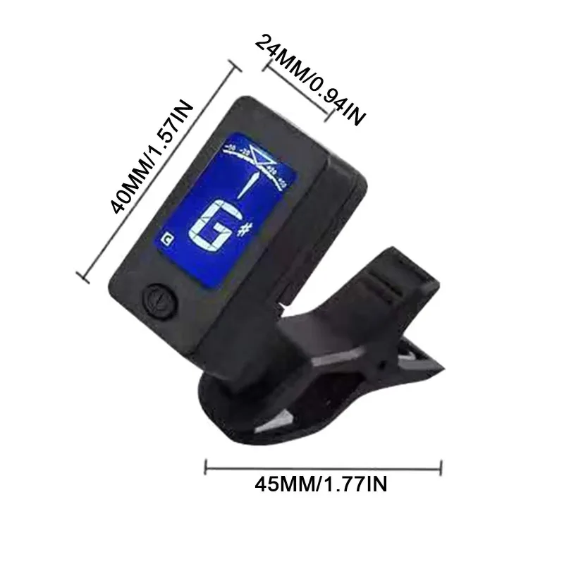 Miwayer Professional 360° Clip-On Guitar Tuner, LCD Screen Digital Tuner for Acoustic Electric Guitar Ukulele Bass 2026 New image 6