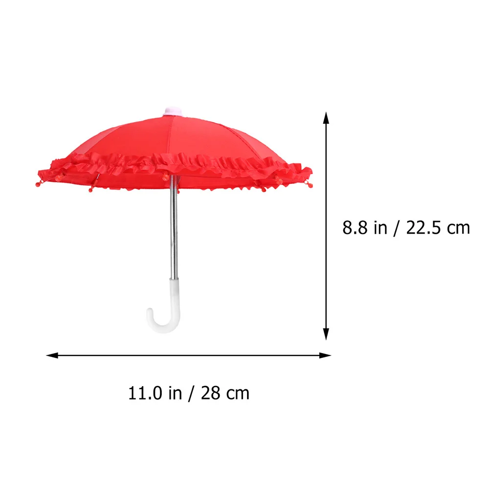 

6Pcs Mini Lace Umbrella Kid Small Exquisite Decorative Adorn Baby Cognitive Skill Gift Game Props Children Use