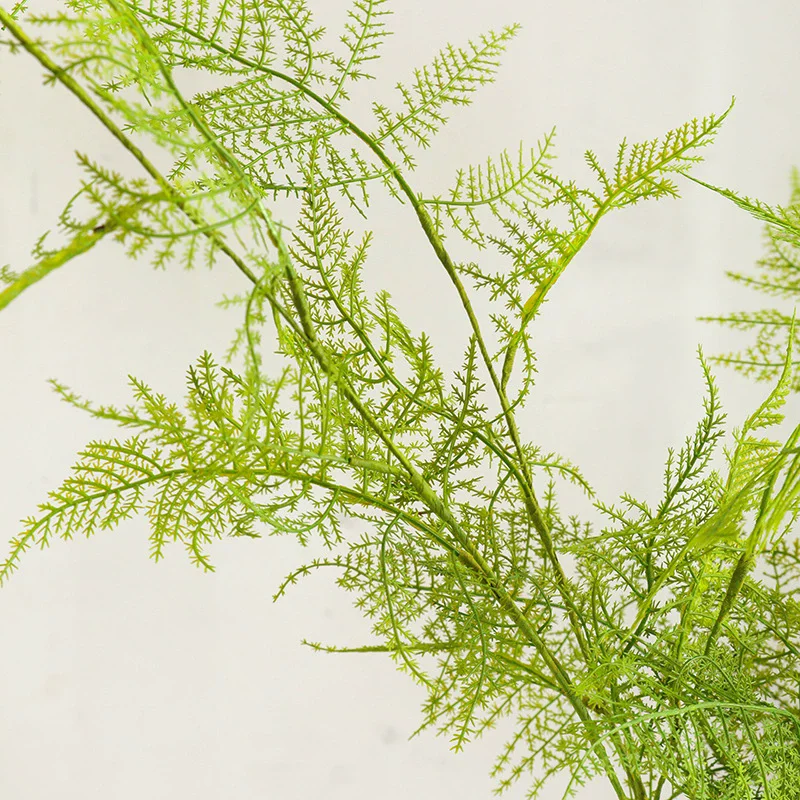 Helecho Zen Japonés, Planta Artificial Verde de Rama Larga, Decoración para el Hogar, Sala de Estar, Escritorio