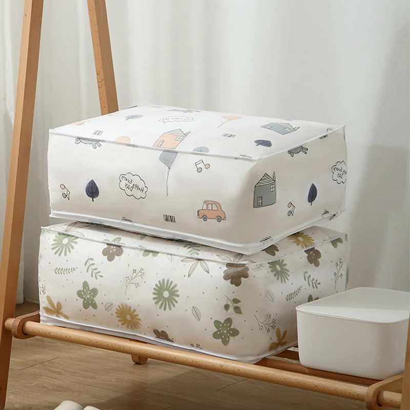 جديد 1 قطعة حقيبة تخزين اللحاف متعددة الوظائف الغبار الرطوبة سعة كبيرة صندوق تخزين ملابس حقيبة المنزل تتحرك تنظيم حقيبة #1