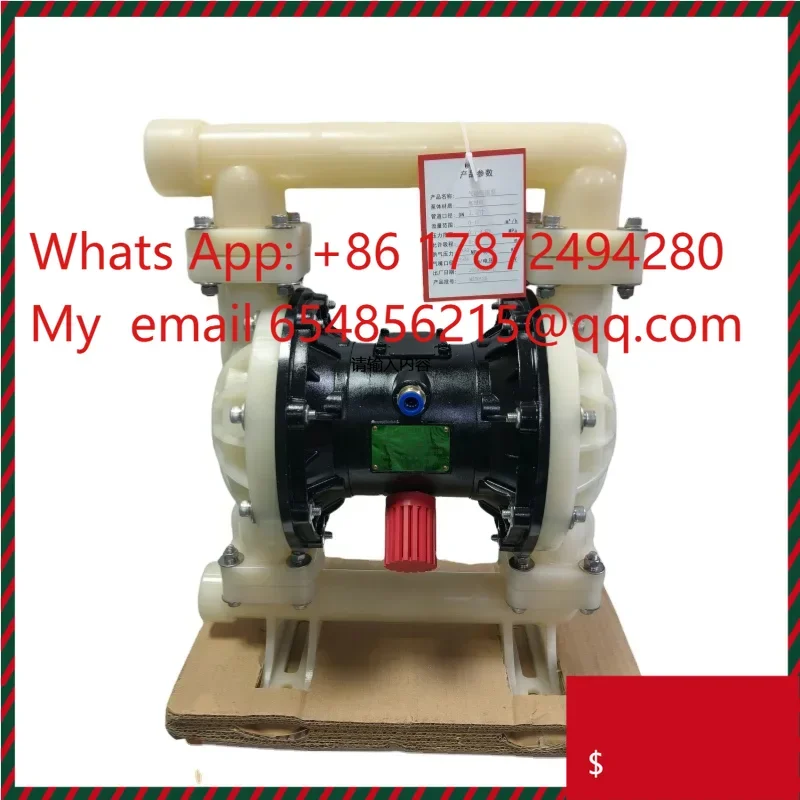 Cost-effective 1.5 inch PVDF pneumatic double diaphragm pump with PTFE diaphragm