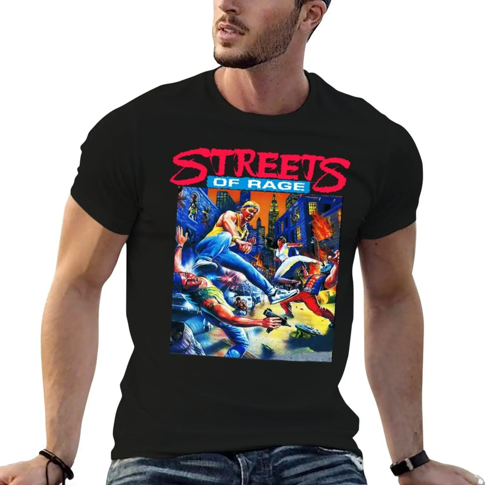 

Streets of Rage cover art Gift Perfect T-Shirt cotton t shirts man 100% man t shirt cotton man t shirt graphic T-shirt