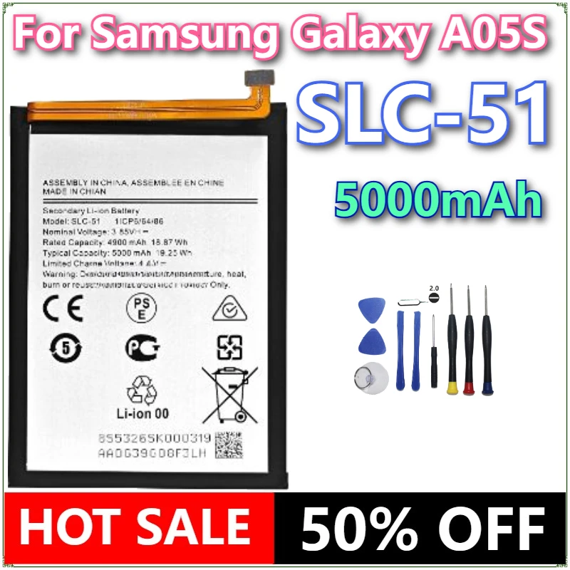 

Brand New SLC-51 5000mAh Mobile Phone Battery For Samsung Galaxy A05s Mobile Phone Batteries + tools