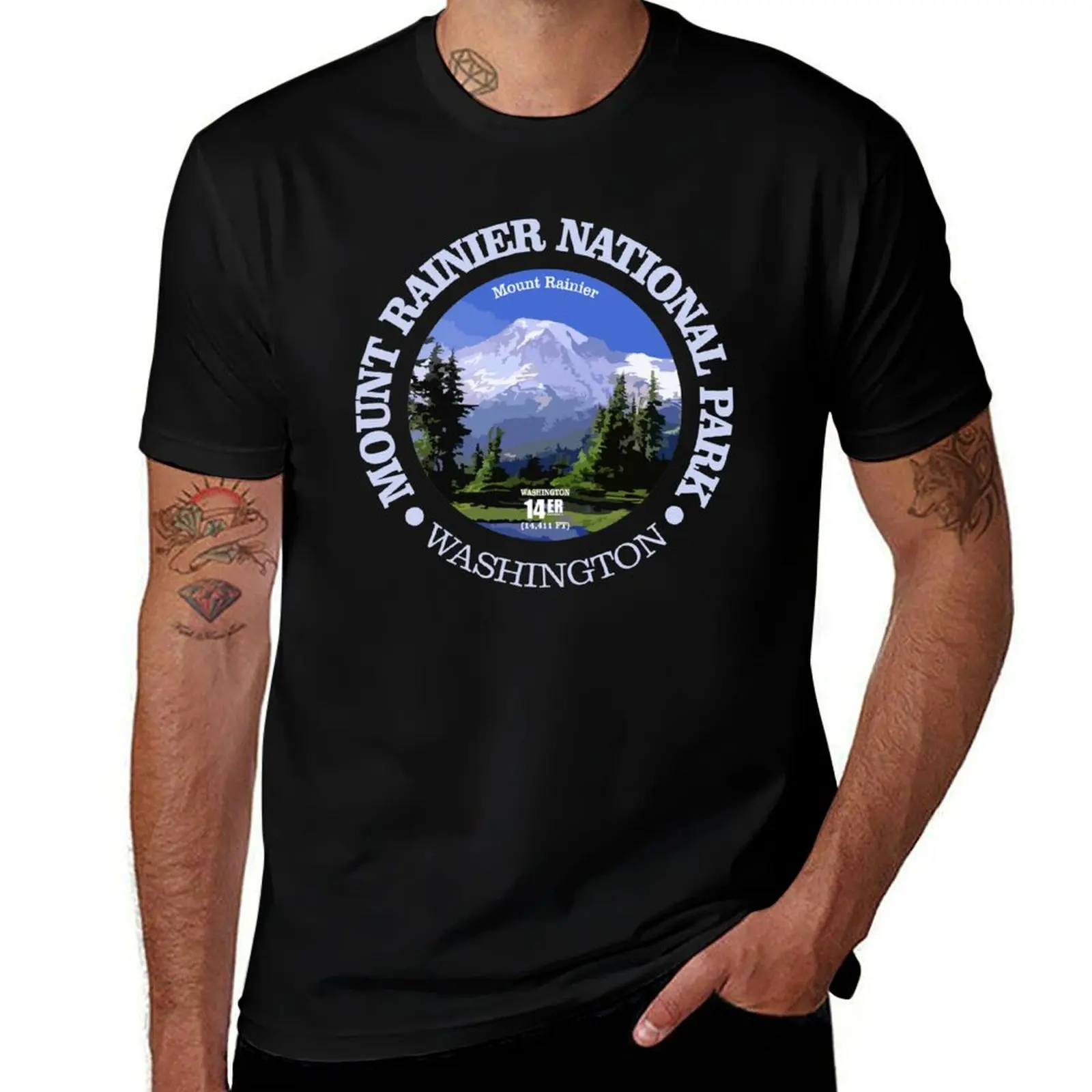

Mt Rainier (NP) T-Shirt luxury designer vintage t shirts mens graphic t-shirts