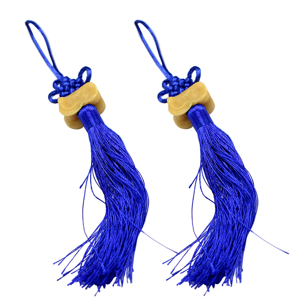

2Pcs Chinese Tassel Decorative Car Hanging Pendant Chinese Knot Lucky Home RoomDecoration New Year Gift