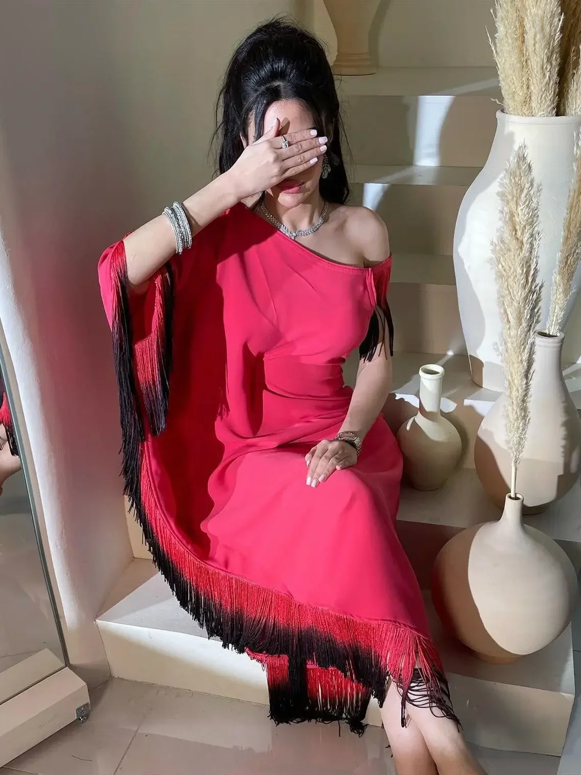 Африканские платья для женщин 2024, африканская мода, без рукавов, с кисточками, Дашики, Абая, платье макси, африканская одежда, платья Анкара, S-3XL