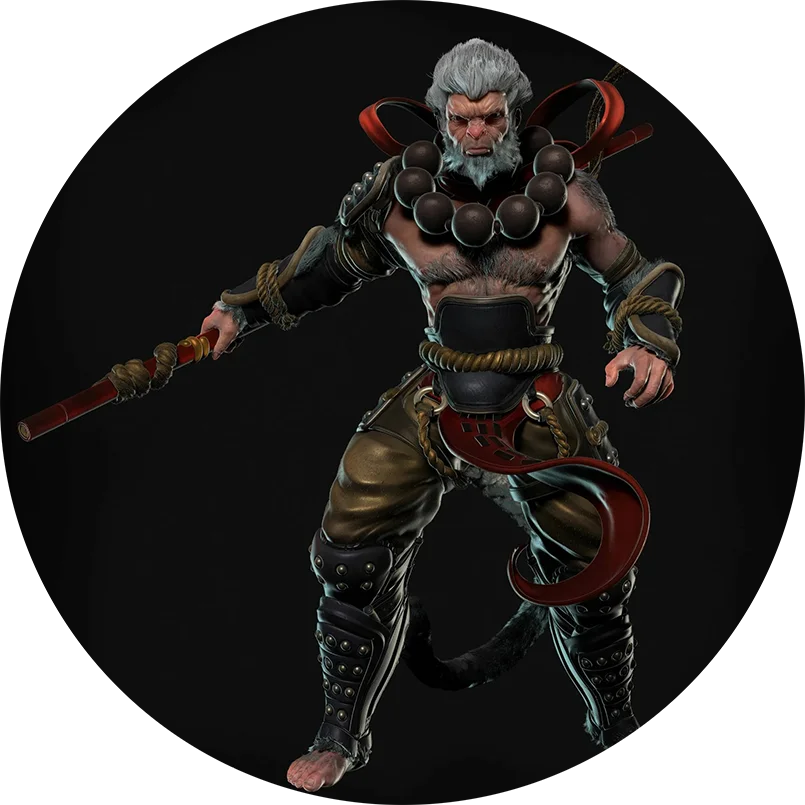 حامل قابل للطي أسود أسطورة Wukong خفيف الوزن للغاية مناسب للسفر والأنشطة الخارجية والاستخدام العالمي للهاتف المحمول
