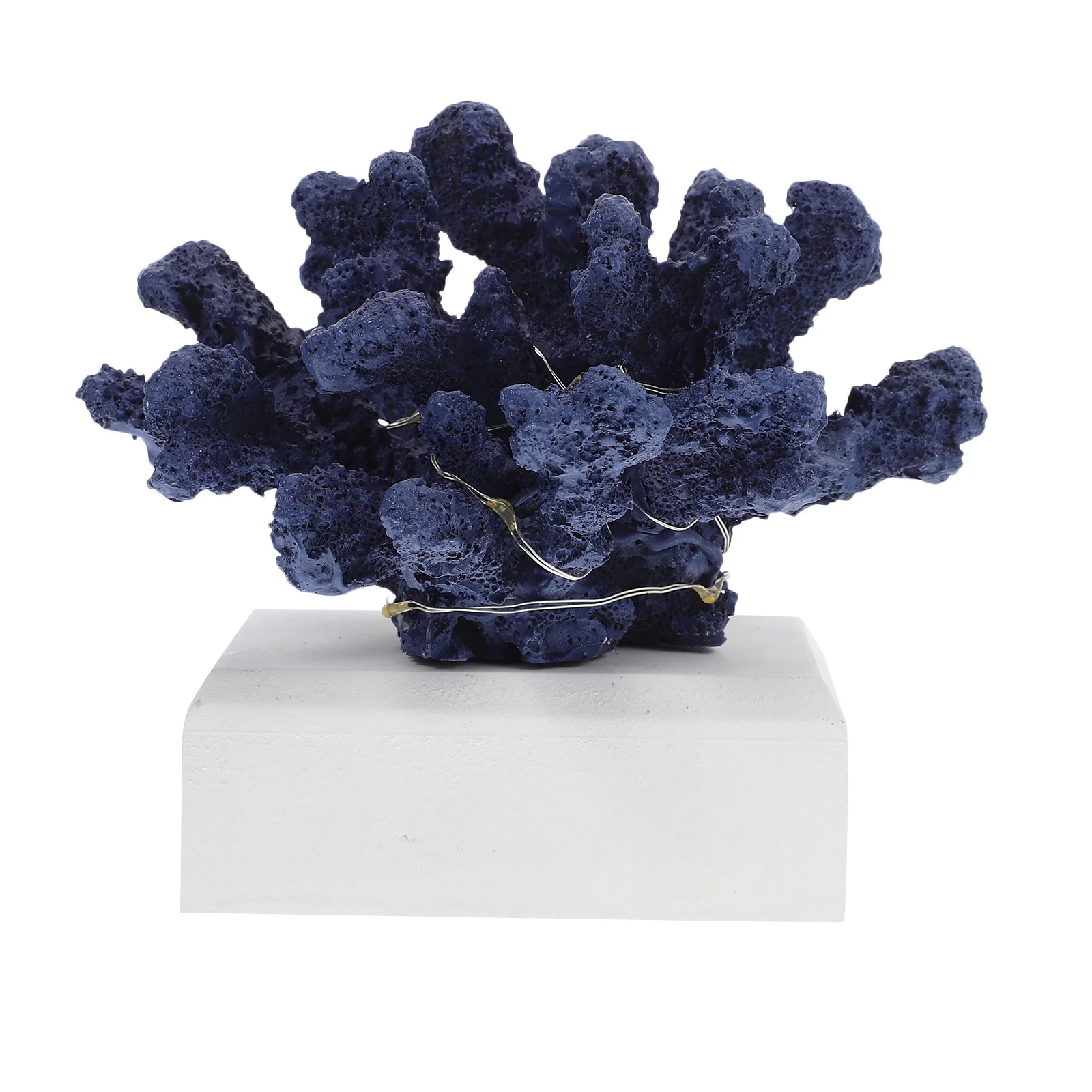 

Led Decor, Resin Tabletop Ornament For Home Decor, Artificial Coral Statue, Simulated Coral Figurine, Coastal Theme
