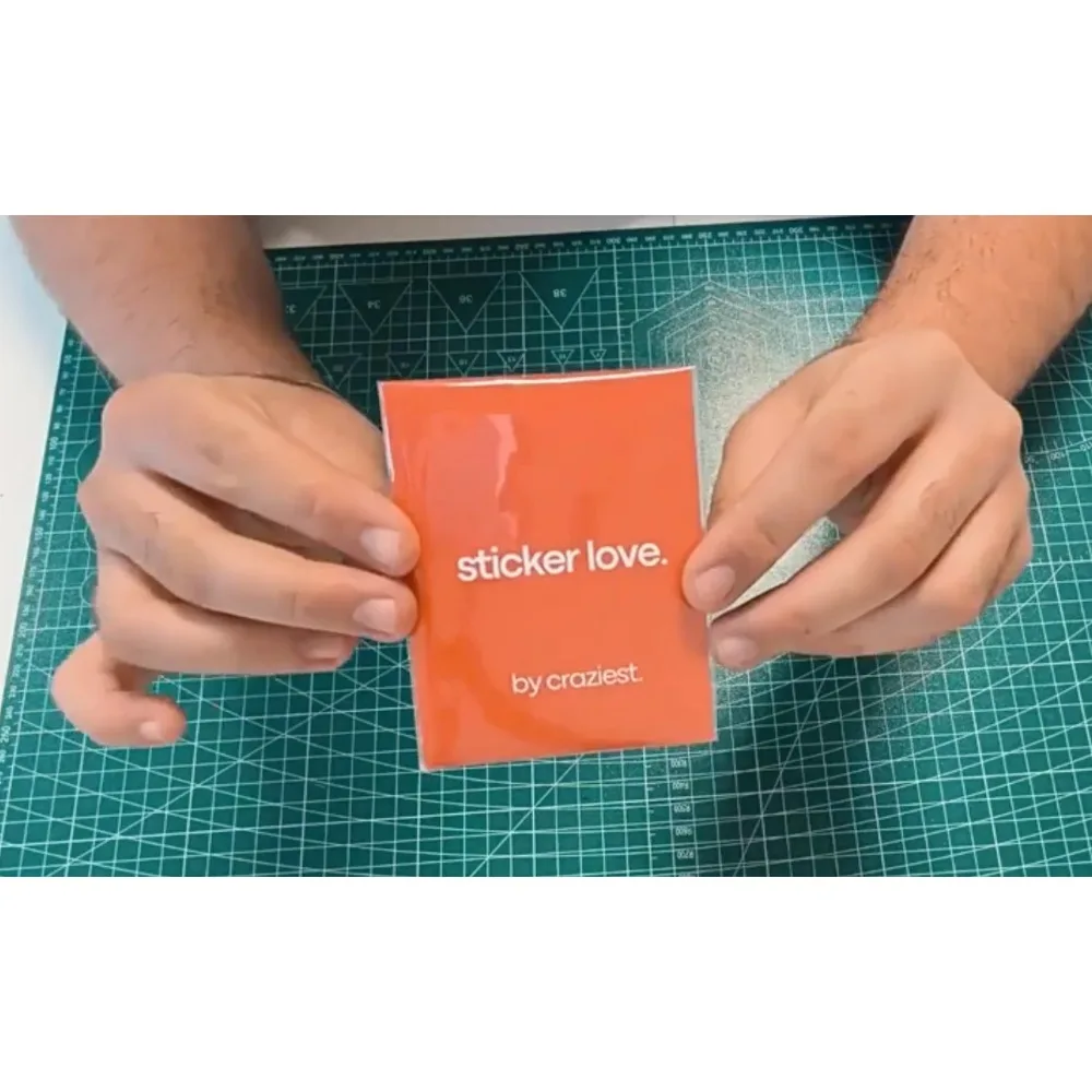 Visual Gimmick Sticker Love Magic Trick by Craziest Double Signature Sticker Fusion On Playing Card Close Up Street Magic Props