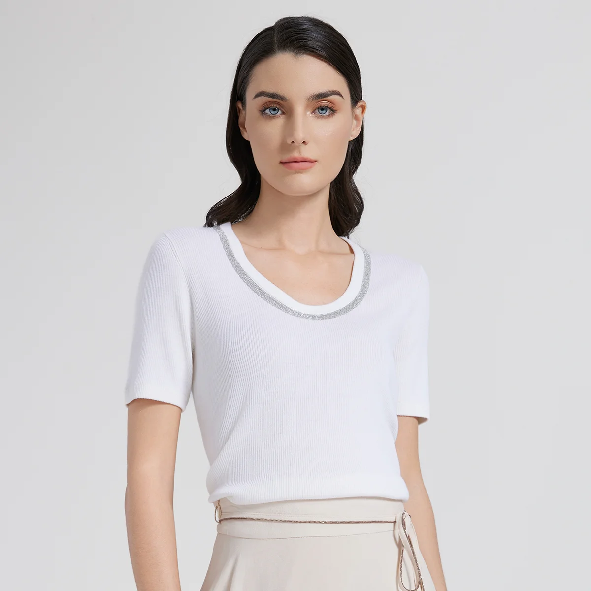 

BC1114 Ladies Clothes Summer Sweaters for Women Wool Silk Tops Women's Clothing Tshirt