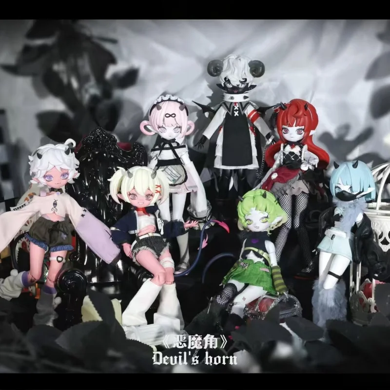 

Подлинная Cooze 1/8 Bhd Devil's Horns слепая коробка Bjd шарнир подвижная кукла орнамент изысканное платье игрушка для смены подарка на день рождения