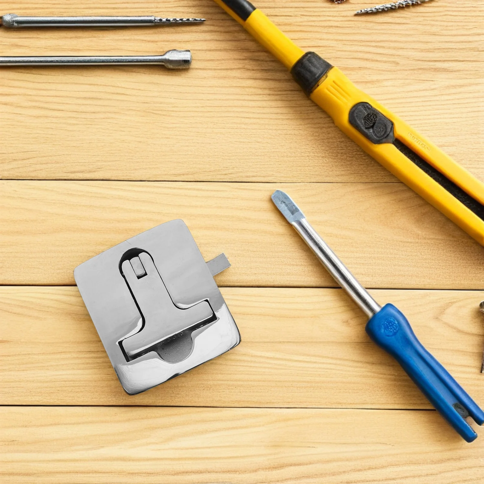 

1Set Stainless Steel Boat Cam Latch Flush Pull Handle Marine Hatch Lock Lock for Yachts Rv Cabinets