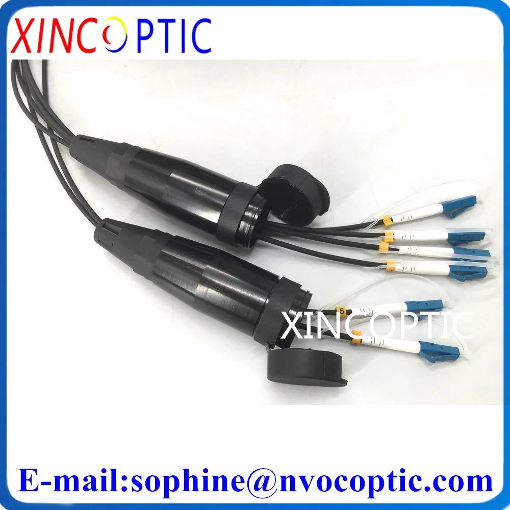 100M,SM,6C,G657A,Armored LSZH/TPU Cable,4.8mm,6Cores Outdoor PDLC/ST/SC/FCUPC Fiber Optic Patch Cord Connector With PCD235 Reel