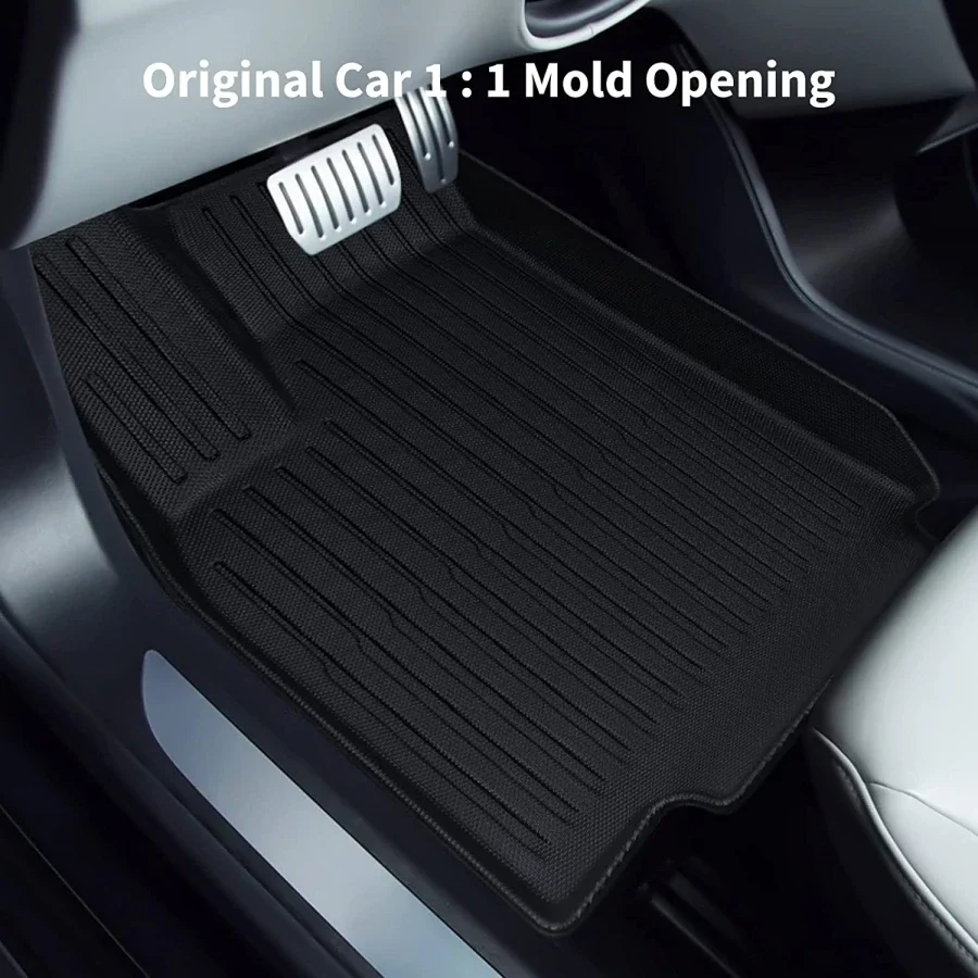 For Tesla Model X 5-Seater Floor Mats 2016-2024 Heavy Duty 3D All Weather Floor Liners Full Set Trunk Cargo Mat for Model X