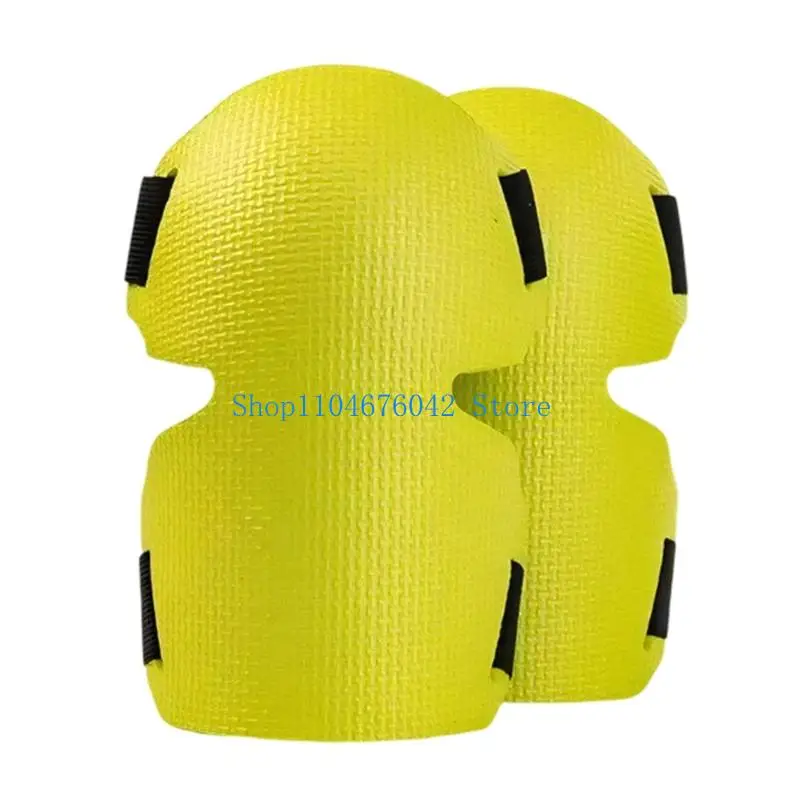652F Thick Foam Gardening Knee Pads for Women Men Heavy Duty Knee Protector with Adjustable Straps for Roofing Floor Work