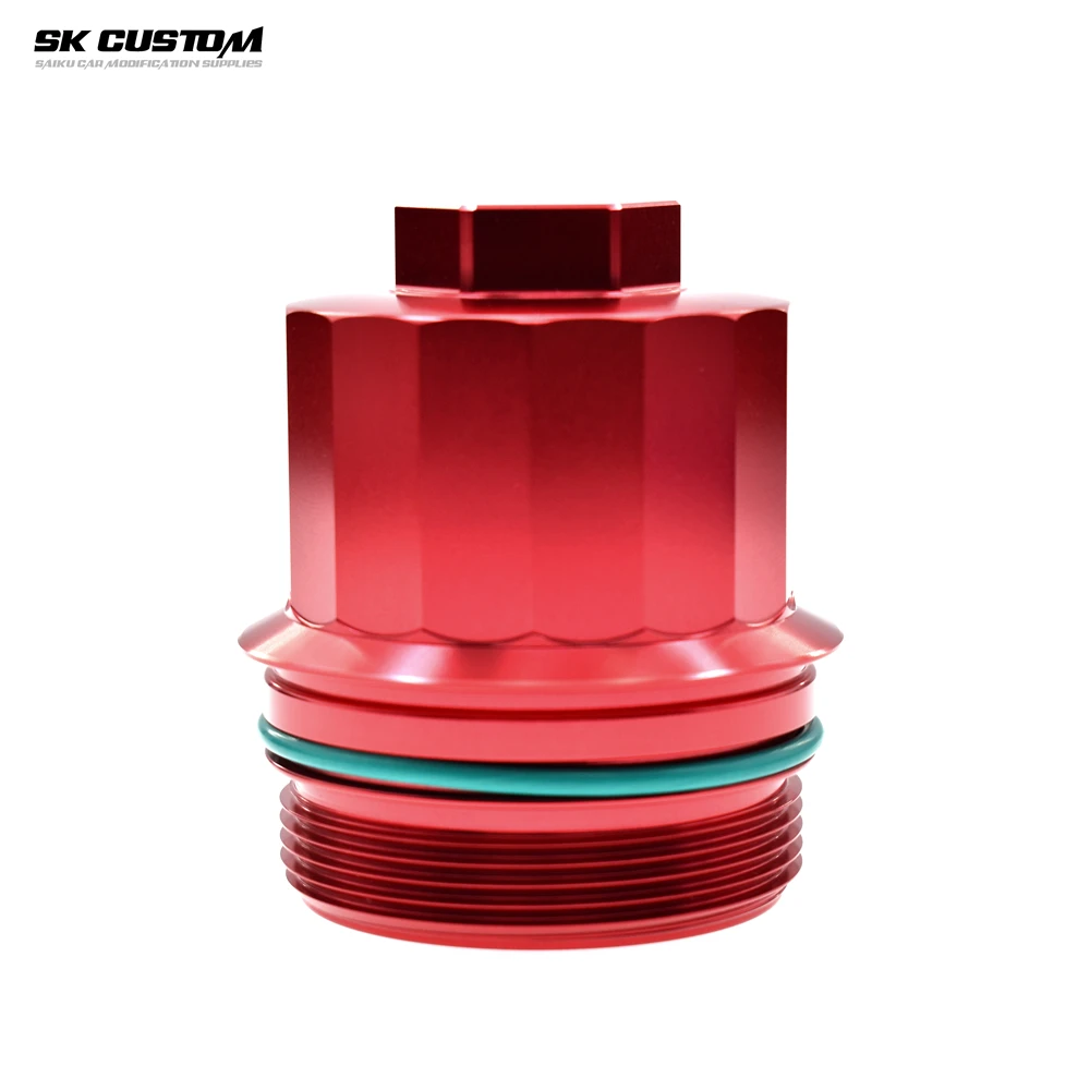 SKCUSTOM for BMW F20 F31 G38 G01 G29 B57 B58 engine oil filter cover aluminum alloy filter housing