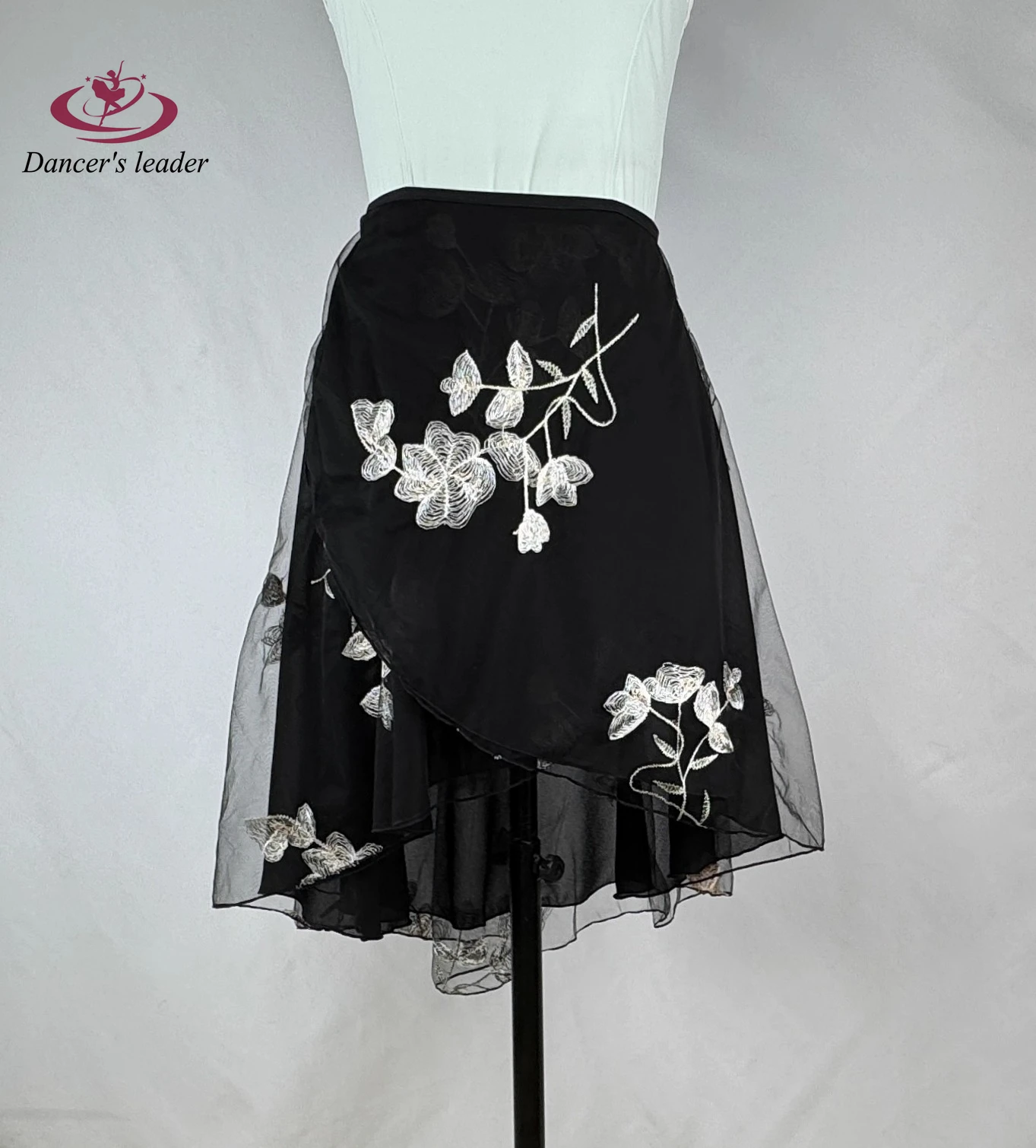الباليه تنورة قصيرة الدانتيل زهرة التطريز المرأة الرقص الجمباز ممارسة تنورة الكبار الباليه تنورة غنائية