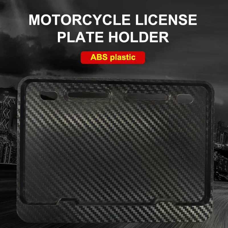 Picture 3: License Plate Frames License Plate Holders Universal Motorcycle Rustproof For Front Rear