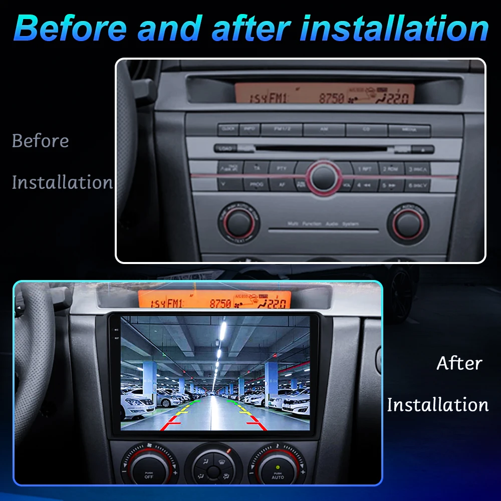 Carplay Android For Mazda 3 2004 2005 2006 2007 2008 2009 Car Radio Multimidia Player GPS Navigation Car Intelligent Systems WiF