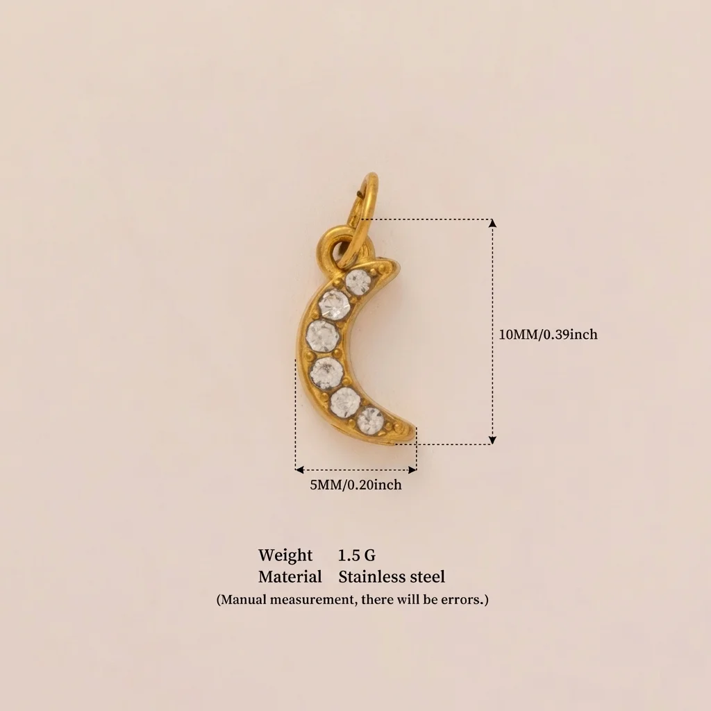 Neue Modische Muschel-Pentagramm-Anhänger aus 316 Edelstahl, Wasserdicht, Farbbeständig, DIY-Schmuckanhänger – Detail 6
