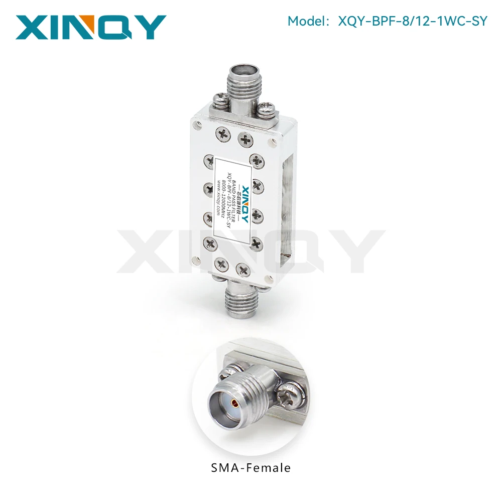 XINQY 8-12GHz High-frequency Band-pass Filter, 1W, SMA Connector, X-band, Satellite Mobile Communication, 50Ω