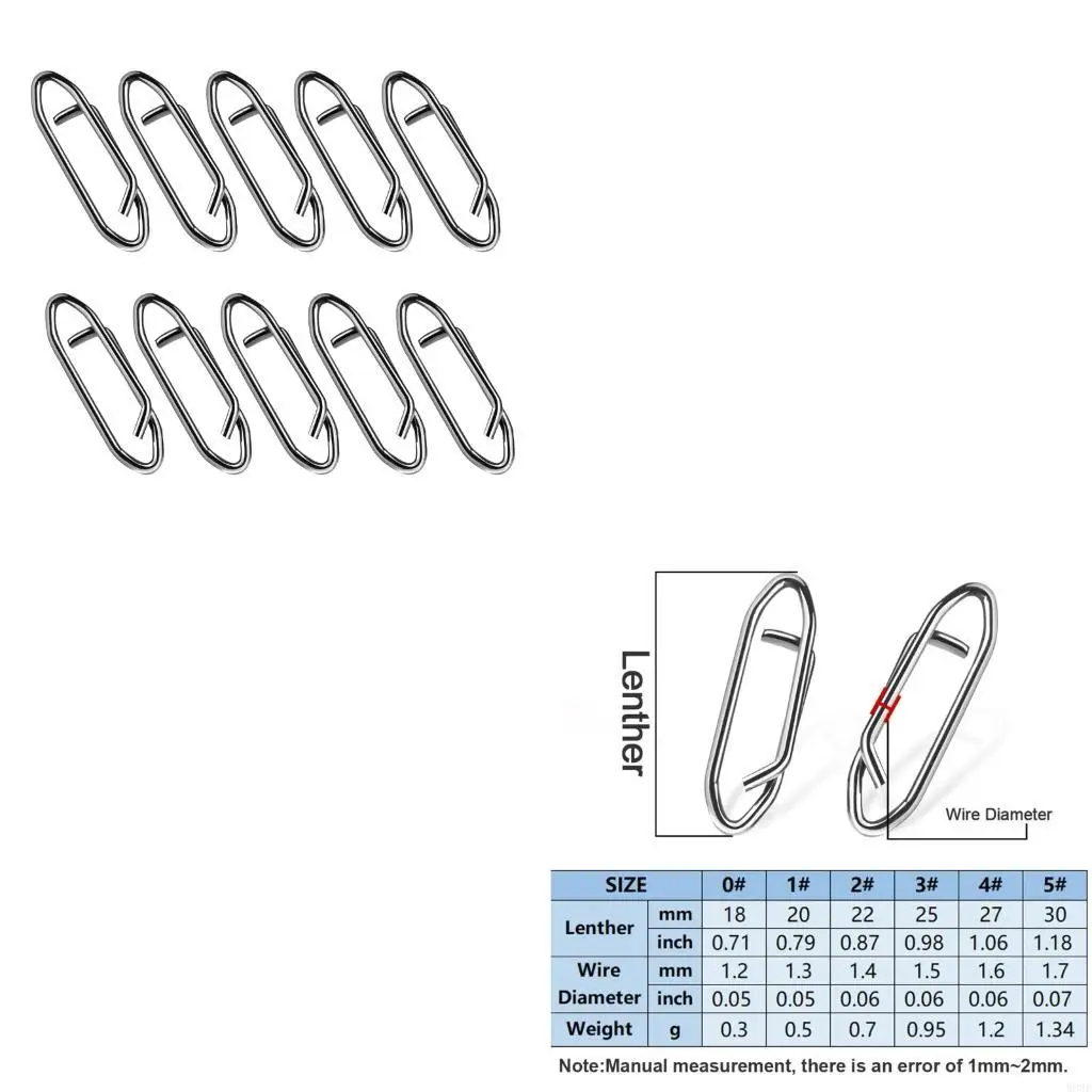 

Fast Change Connector for Lures Power Fishing Clip Fast Snaps Speed Clip W89F