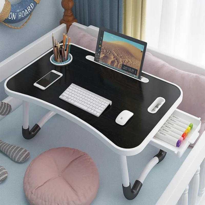 Multi Functional Foldable Laptop Desk Ergonomic Bed Table with Strong Metal Frame Space Saving Solution for Home high quality