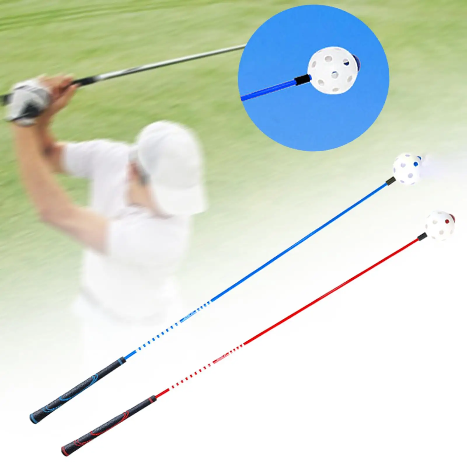 Tragbarer Golfschwungtrainer-Stick für Kraftentwicklung und -übungen