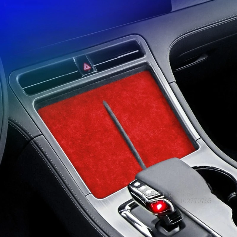 

Подходит для Jishi 01, замшевая панель для беспроводной зарядки из алькантары, ультратонкая декоративная наклейка, аксессуары для интерьера