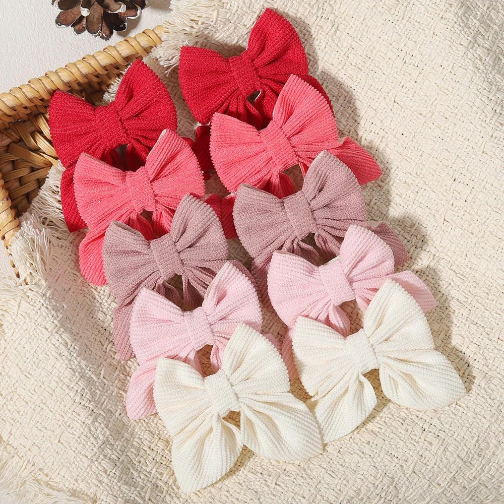 4/10 Stück Cord-Haarspangen für Kinder, Große Mädchen-Haarschleifen, Niedliche Haaraccessoires Geeignet für Kinder, Babys und Jugendliche – Detail 8
