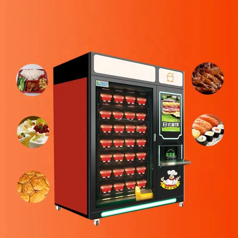 Hot Food Vending Machine Featuring SDK Interface Fully‑Auto Meal Dispenser for Enterprise Staff Canteen Customized