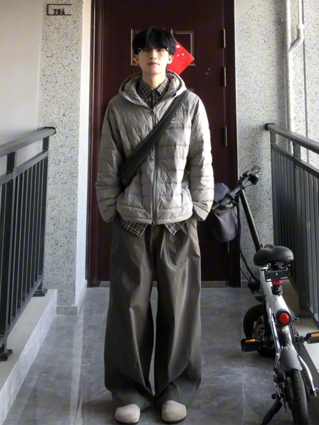 

Thiened American Sle Lightweight Men's down Cotton Jaet Autumn Winter Sport Anti-Cold Coat Cleanfit Cotton Padded Coat