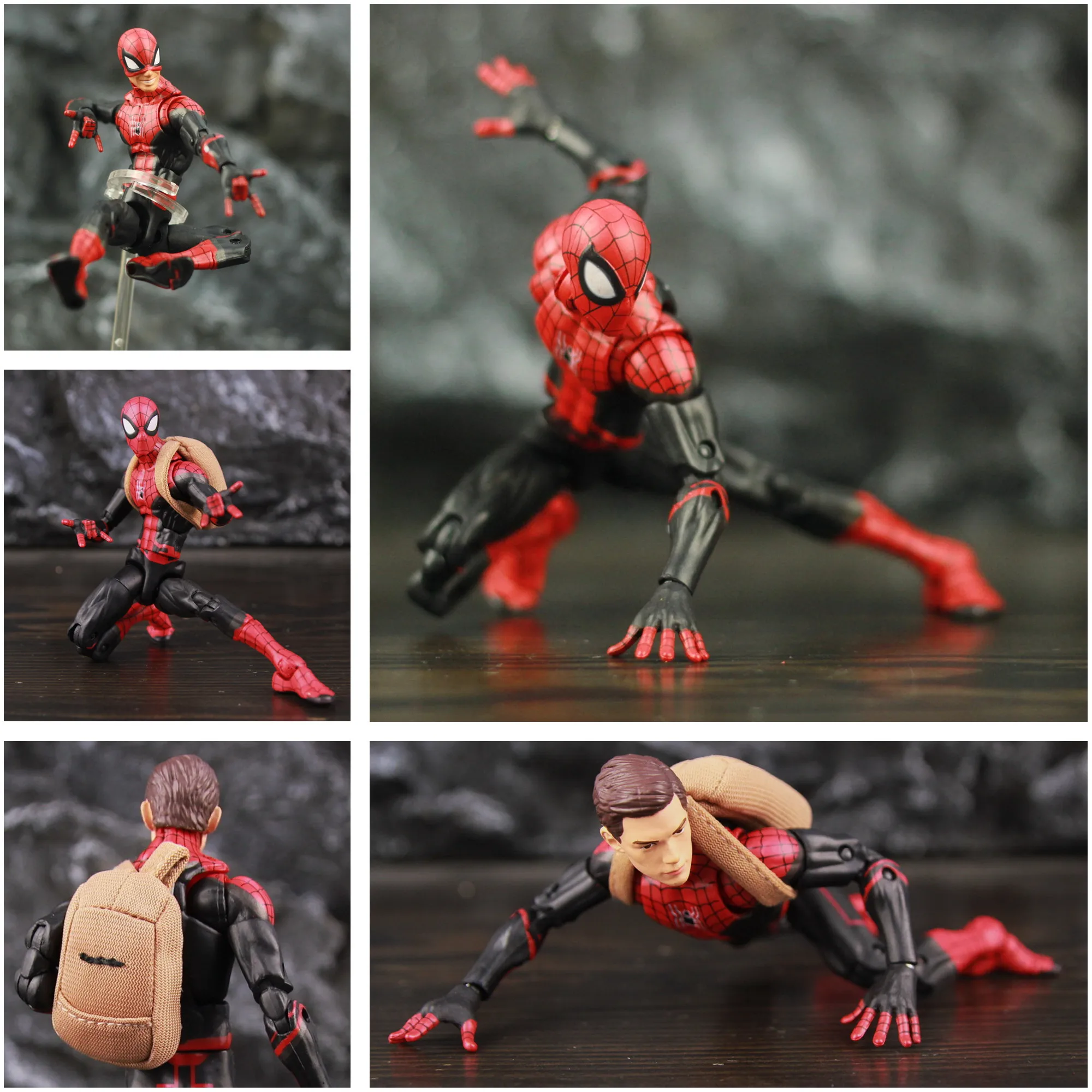 Figuras de acción de Marvel, Spiderman, lejos de casa, Tom Holland, 6 ", Avenger, Iron Olivia, gafas, Peter Parker, Legends, juguetes, modelo de muñeca