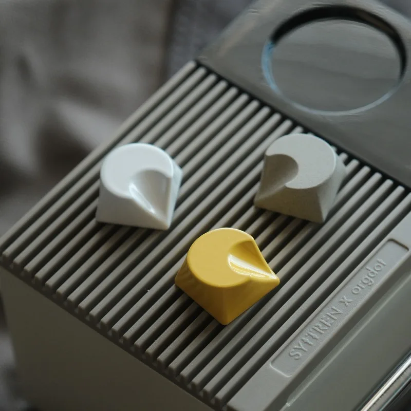 Moon Shaped Metal Keycap CNC Artisan Keycaps ESC R4 1u Minimalist Hanamade Keyboard Caps for Mechanical Keyboard Accessories