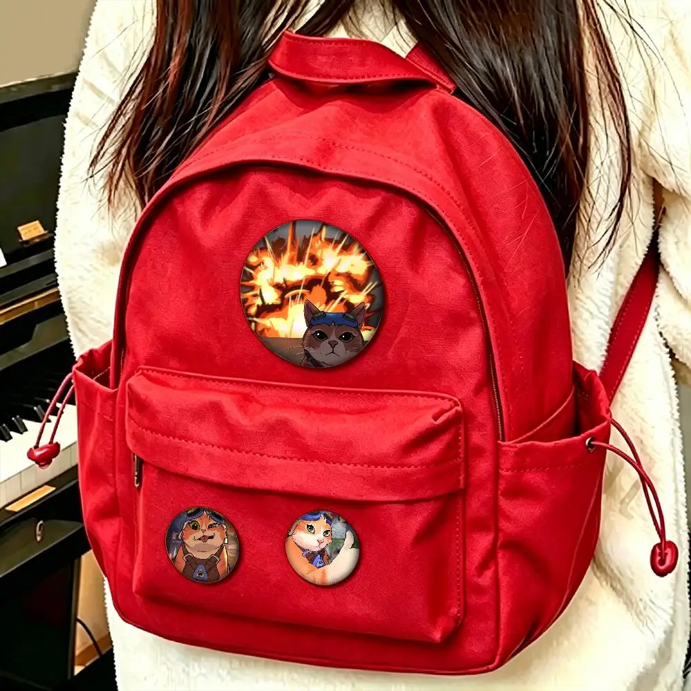 Pop Game Overwatch Fan Jetpack Cat  Custom Enamel Pin Badges 25mm 32mm 44mm 58mm Backpack Hat Decor Toys Gifts