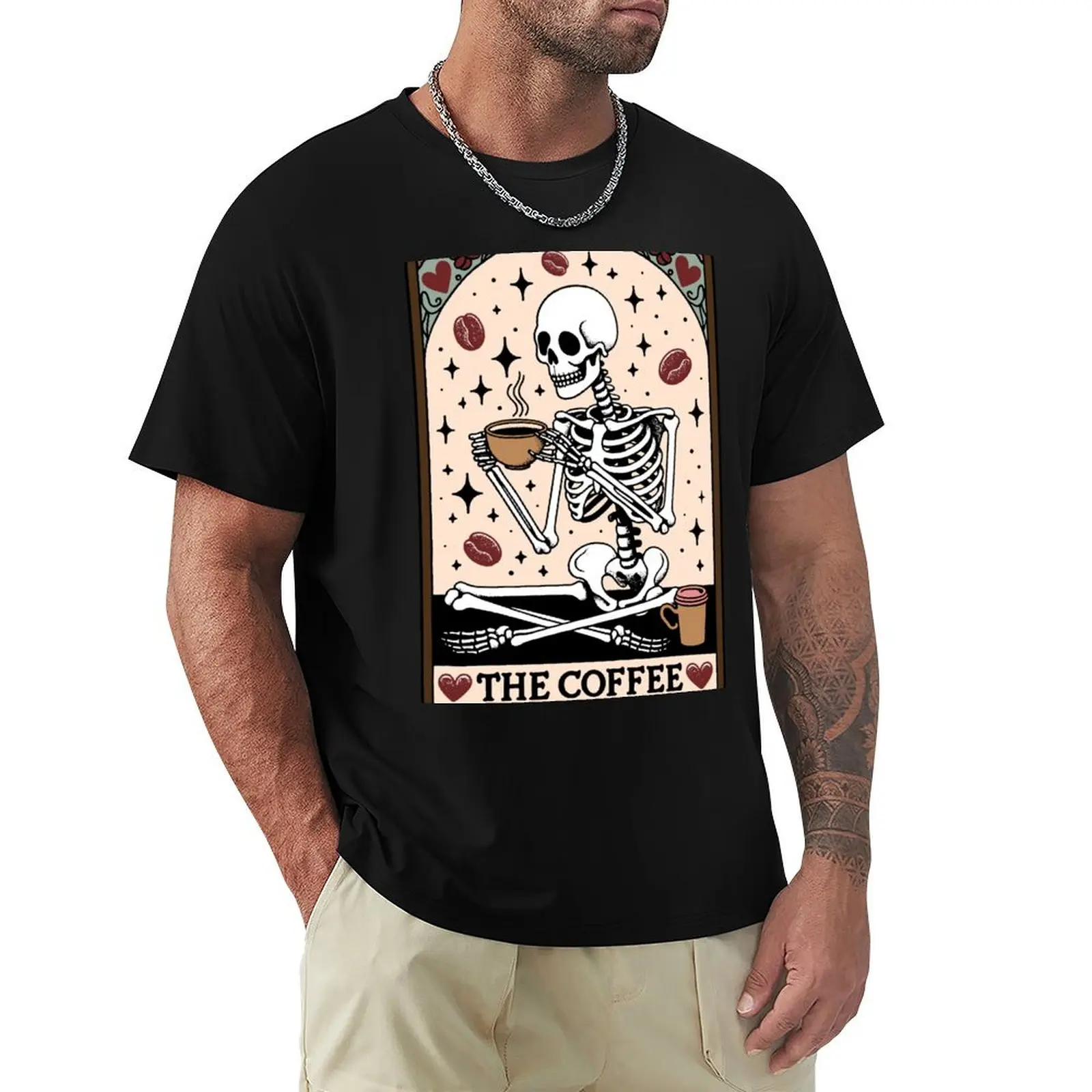 

The Coffee Tarot Card T-Shirt oversize t-shirts man graphic t shirts rapper graphic tees tees mens t shirts pack