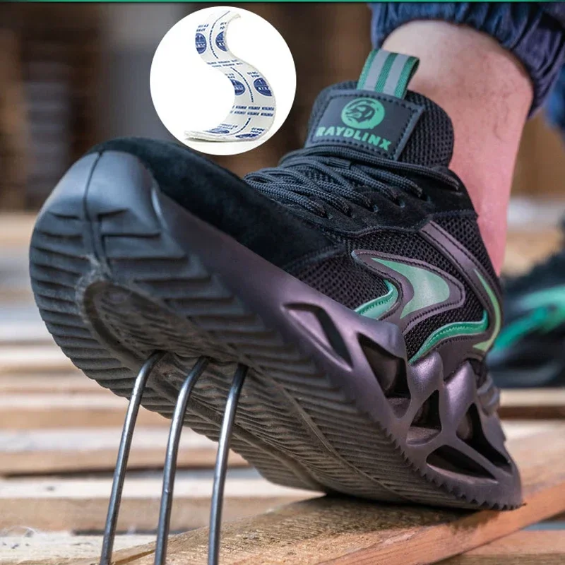 New 2023 Fashion Lightweight Security Protective Safety Wrok Shoes For Men Anti-smashing Sneakers Breathable Male Footwear